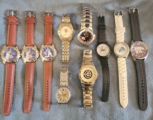 Lot of 10 Sports Teams/Player Quartz Watches, Some New, All VGC. Need Batteries.