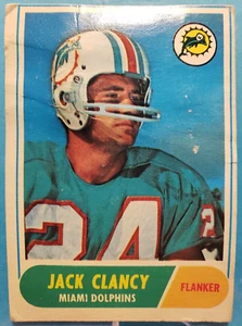 1968 TOPPS FOOTBALL #14 JACK CLANCY - ROOKIE CARD (RC) - Picture 1 of 3