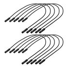 Female to Female 1Pin Breadboard Jumper Wire Ribbon Cable 20cm,10 Pcs,Black