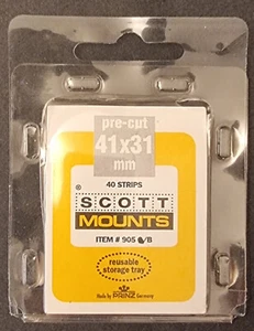 Scott precut Stamp Mounts Black GARD 41mmx31mm - Picture 1 of 1