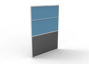 New Panel Screen Pin Board 1200mm W x 1650mm H Desk Partition Divider Grey Irons - Picture 1 of 3