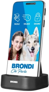 BRONDI AMICO SMARTPHONE S+B BLACK DISPLAY 5,7" DUAL SIM 4G 2/16GB + BASETTA - Foto 1 di 1