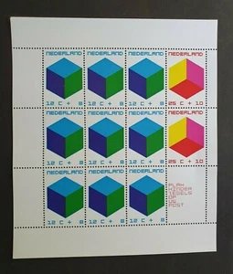 1970 HOLANDESES HOLANDESES HOJA NIÑOS CUBOS JUGUETES NVPH 983 MUY BUEN ESTADO SIN MONTAR O NUNCA MONTADA POSTFRIS - Imagen 1 de 1