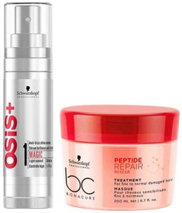 Schwarzkopf Professional Osis Serum 50 ml + maschera di salvataggio peptidi Bonacure 200 ml - Foto 1 di 9