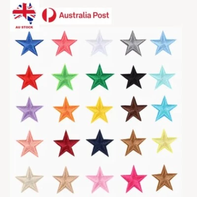 Colorful Embroidery Star 4.3cm X 4.3cm Patches Embroidered Iron On Patch Crafts - image 1 of 4