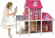 Barbie Playhouse Dream House Size Dollhouse Furniture Girls Play Fun Townhouse