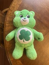 2020 Care Bear 14" Green Good Luck Bear Plush Stuffed Bear READ FREE SHIP!