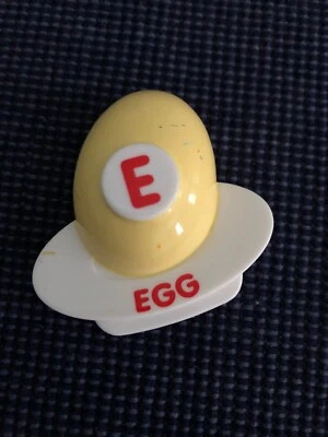 Vtech ABC Food Fun Fridge Phonics Replacement E Egg Magnet Educational - Image 1 of 4