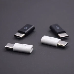 2 Stück Micro USB Buchse auf Typ C Stecker Adapter Konverter Micro-B auf USB-C Stecker - Bild 1 von 1