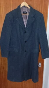 Crombie Mantel von Tom Nash. Wollmantel, grau Top Zustand Größe L (siehe Beschreibung) - Bild 1 von 8