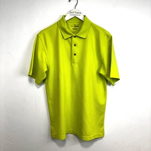 Grand Slam Golf Polo T-Shirt Short Sleeve Pullover Bright Yellow/Green Mens M - Picture 1 of 4