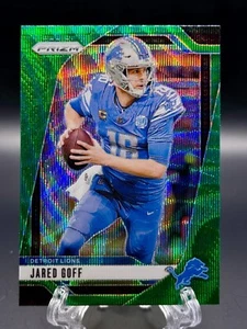 2024 Jared Goff Panini Prizm Green Wave Parallel Lions - Picture 1 of 2