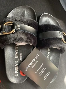 New Urban Sports By J/Slide Faux Fur   Women Size 6 - Picture 1 of 2