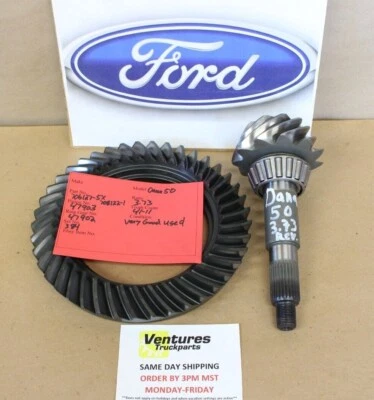 Eixo dianteiro 1998-2001 Ford F250 F350 Excursion 3.73 relação anel e pinhão Dana 50 - Imagem 1 de 4