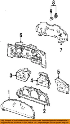 Medidor de velocímetro usado se adapta a: Ford Escort Cluster 1998 MPH exc. CPE sin tacometa Foto 1 de 2