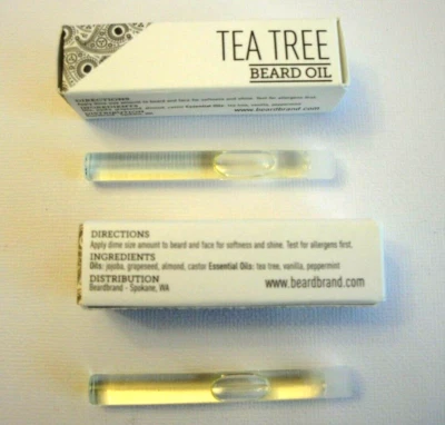 胡子品牌茶树胡子油剃须后保湿霜旅行 — 第 1/3 张图片