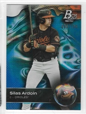 2023 Bowman Platinum Top Prospects Blue #TOP-88 SILAS ARDOIN (065/150) Near-Mint - Image 1 of 2