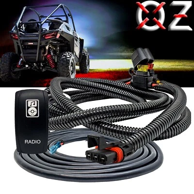 Arnés de cables de enchufe de barra colectora de alimentación de pulso de 8' RADIO interruptor basculante Polaris RZR XP Foto 1 de 4
