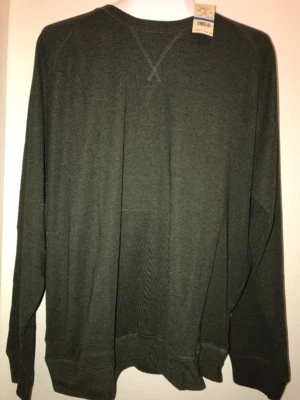 Camiseta de manga larga HAGGAR para hombre texturizada de extremo a extremo "VINE HEATHER" talla XL NUEVA CON ETIQUETAS Foto 1 de 4