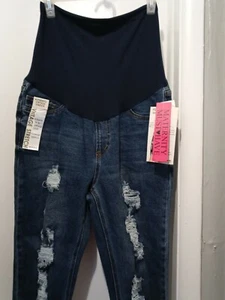 S.O.N.G Maternity Women Jegging Stretch Denim Curvy Skinny Leg Legging Pants L - Picture 1 of 7