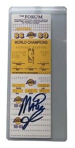 Magic Johnson LA Lakers Firmado Autografiado Boleto Completo PSA/ADN NBA - Imagen 1 de 3