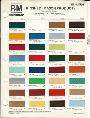 Camión Ford Econoline 1977 furgoneta F-150 y astillas de pintura Bronco (R-M) Foto 1 de 2