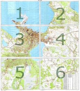Mappa topografica militare sovietica russa - TALLINN (Estonia), 1:10 000, RISTAMPA - Foto 1 di 12