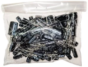 100 Piece Electrolytic Capacitor Assortment - Radial Leads, Assorted Voltages - Picture 1 of 1
