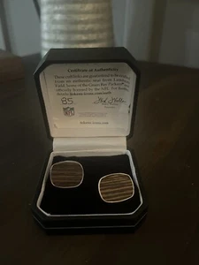NFL Lambeau Field Stadium Seat Cuff Links-Sterling Silver-#85-AUTHENTIC-MSRP$240 - Picture 1 of 13