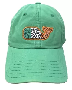 VINEYARD VINES Irish Green Baseball Hat Whale St Patrick Day Clover Cap Cotton - Picture 1 of 7