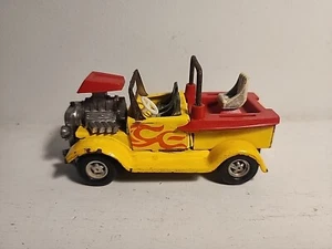 Vintage Topper Toy Yellow With Red Flames Made In Japan - Picture 1 of 7