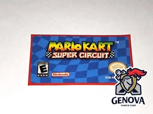 Mario Kart Super Circuit Game Boy Advance Replacement Game Label Sticker - Picture 1 of 1