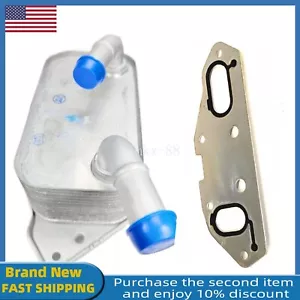 Engine Oil Cooler w/Gasket For VW Touareg Audi A4 A5 A6 A7 A8 Q5 Q7 06E117021G - Picture 1 of 12