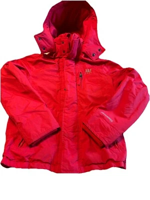 Chaqueta de Invierno Abercrombie Fitch Mediana Roja Toda Temporada Guerrero Climático Cremallera Completa Foto 1 de 4