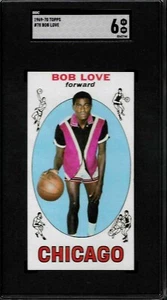 SGC 6 - 1969-70 Topps #78 Bob Love RC Chicago Bulls HOF - Foto 1 di 6