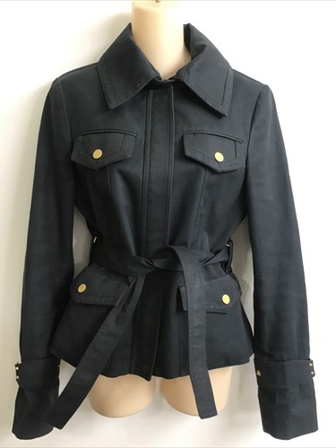 Giacca di cotone Gucci blu mezzanotte Safari 4 tasche cinturino da polso taglia 44