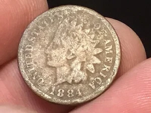1884 Indian Head Cent / Penny, 1 Coin  - Picture 1 of 14