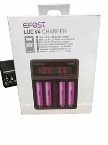 EFEST LUC V4 LCD UNIVERSAL 4 CHANNEL CHARGER - Picture 1 of 4