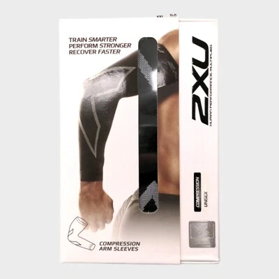 2XU Compression Arm Sleeves 1 Pair (Black) - Medium - Image 1 of 2