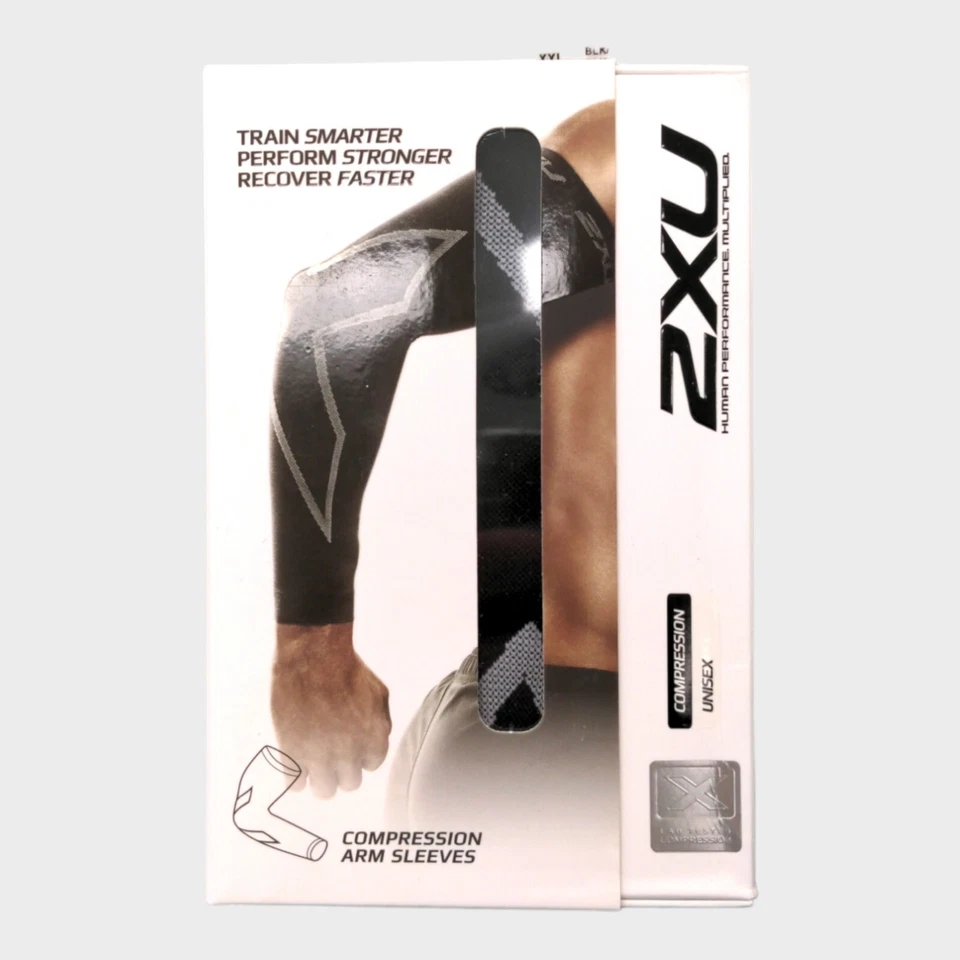 2XU Compression Arm Sleeves 1 Pair (Black) - Medium - Image 1 of 2
