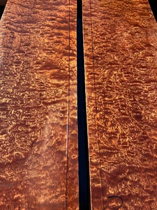 POMELLE / QUILTED SAPELE guitar top billets 550-600 x 205-230 x 40-45mm AAA+ - Picture 1 of 9
