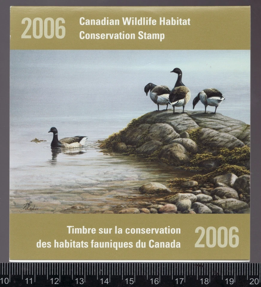 2006 #FWH22 Canada Federal Wildlife Habitat Conservation stamp MNH Cv$50 - Image 1 of 1