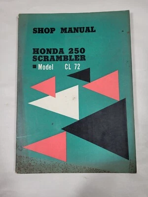 Honda CL72 1962-1965 OEM manual de servicio de taller, CL 72 Foto 1 de 4