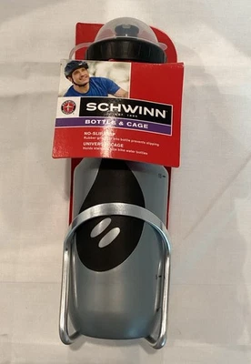 Schwinn Bicycle Water Bottle & Universal Cage-silver- 23oz -BRAND NEW IN PACKAGE - Image 1 of 4