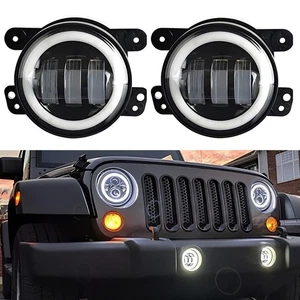 4 Inch LED Fog Lights for Car Yellow White Light 30W Front Bumper Lamp - Picture 1 of 12