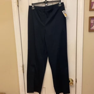 Pantaloni elasticizzati Talbots Petite blu navy taglia 6P carriera nuovi prezzo al pubblico $108 Made Japan - Foto 1 di 11