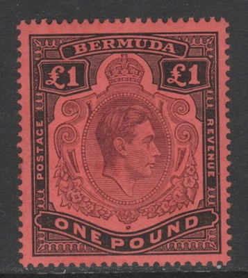 Бермуды 1973 KGVI £1 P14 Sc 128b MNH VF CV $110 - Изображение 1 из 2