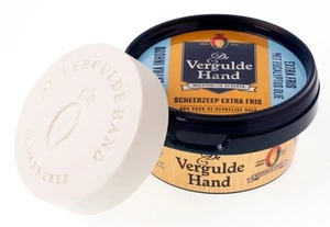 Jabón de afeitar De VERGULDE HAND EXTRA FRIS 75 g crisol made in Netherlands - Imagen 1 de 2