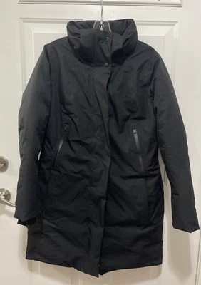 Athleta Outbound Parka Women's M Black Down Puffer- Missing Hood - Image 1 of 4
