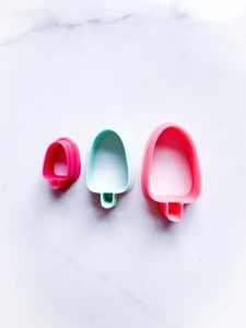 Ice Lolly Polymer Clay Ausstecher | Eis am Stiel Ausstechformen | Ohrringe | Fondant - Bild 1 von 4